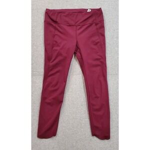Athleta Women's Velocity 7/8 Leggings Magenta Purple, Zip‎ Pocket, Size Medium